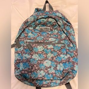 MARC JACOBS Blue Floral Quilted Backpack